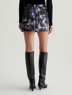 Jae Skirt Purple Road Art Project Utility Mini Skirt WOMENS BOTTOMS Photo 8