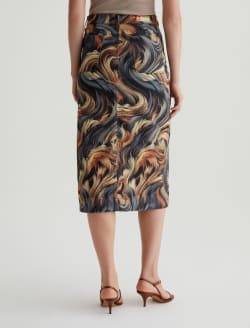 Ava Skirt Wild Fur Art Project High-Rise Midi Skirt WOMENS BOTTOMS Photo 8
