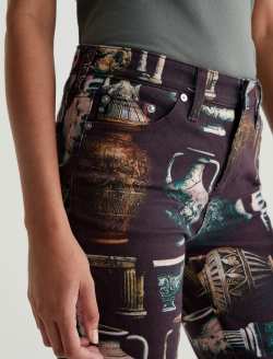 Mari Vases Art Project Mid-Rise Slim Straight WOMENS BOTTOMS Photo 4