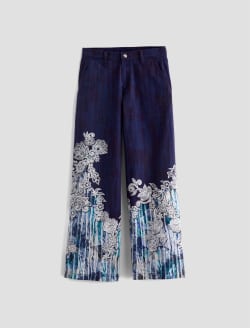 Stella Lady Koo Blue Art Project Low Slung Palazzo WOMENS BOTTOMS Photo 1