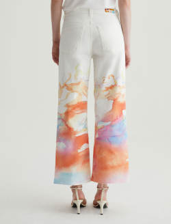 Saige Wide Leg Crop Color Wave Orange Art Project Mid-Rise Wide Leg WOMENS BOTTOMS Photo 8