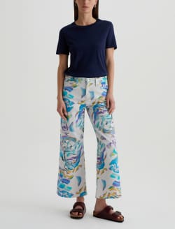 Saige Wide Leg Crop Replay Allover Art Project Mid-Rise Wide Leg WOMENS BOTTOMS Photo 2