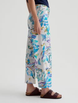 Saige Wide Leg Crop Replay Allover Art Project Mid-Rise Wide Leg WOMENS BOTTOMS Photo 5