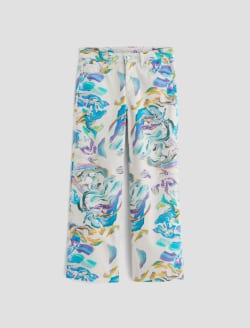 Saige Wide Leg Crop Replay Allover Art Project Mid-Rise Wide Leg WOMENS BOTTOMS Photo 1
