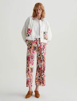 Saige Wide Leg Crop Venus Mix Red Multi Art Project Mid-Rise Wide Leg WOMENS BOTTOMS Photo 2