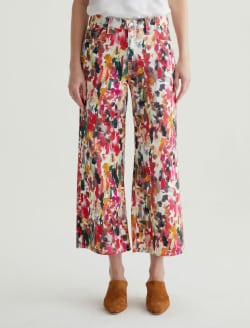 Saige Wide Leg Crop Venus Mix Red Multi Art Project Mid-Rise Wide Leg WOMENS BOTTOMS Photo 3