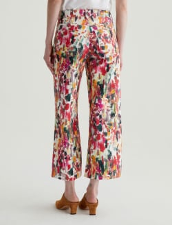 Saige Wide Leg Crop Venus Mix Red Multi Art Project Mid-Rise Wide Leg WOMENS BOTTOMS Photo 8