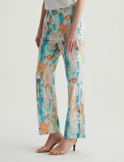 Caden Straight Brush Playing Orange Art Project Tailored Trouser WOMENS BOTTOMS Photo 6