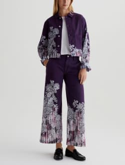 Caden Wide Leg Lady Koo Wine Art Project Tailored Trouser WOMENS BOTTOMS Photo 2