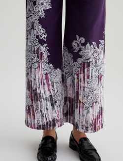 Caden Wide Leg Lady Koo Wine Art Project Tailored Trouser WOMENS BOTTOMS Photo 6