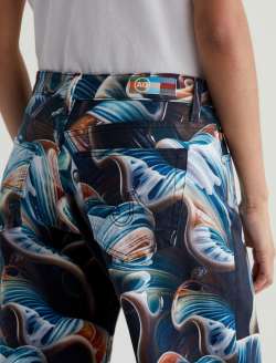 Adria Porcelain Rose Art Project Low-Rise Wide Leg WOMENS BOTTOMS Photo 6