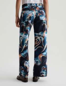 Adria Porcelain Rose Art Project Low-Rise Wide Leg WOMENS BOTTOMS Photo 7