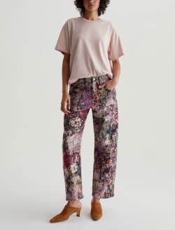 Hattie Vintage Garden Coral Art Project High-Rise Barrel WOMENS BOTTOMS Photo 2