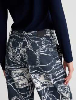 Mercer Jean Reel Recording Cuffed High-rise Barrel WOMENS BOTTOMS Photo 7