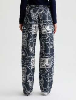 Mercer Jean Reel Recording Cuffed High-rise Barrel WOMENS BOTTOMS Photo 8