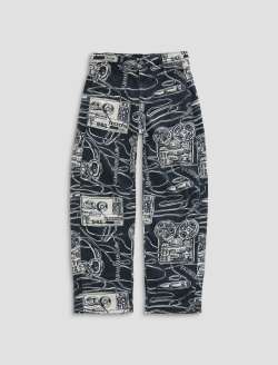 Mercer Jean Reel Recording Cuffed High-rise Barrel WOMENS BOTTOMS Photo 1