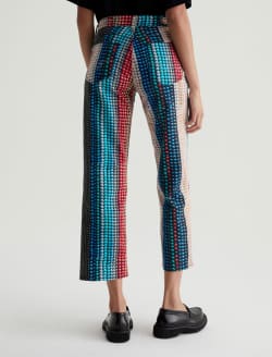 Brinley Crop Beads Stripe Art Project Mid-Rise Straight WOMENS BOTTOMS Photo 8