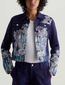Robyn Jacket Lady Koo Blue Art Project Slim Jacket WOMENS TOPS Photo 2