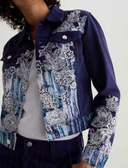 Robyn Jacket Lady Koo Blue Art Project Slim Jacket WOMENS TOPS Photo 3