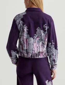 Genni Jacket Lady Koo Wine Art Project Cropped Utility Jacket WOMENS TOPS Photo 8