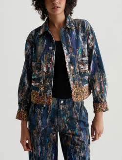 Genni Jacket Tonight Art Project Cropped Utility Jacket WOMENS TOPS Photo 2