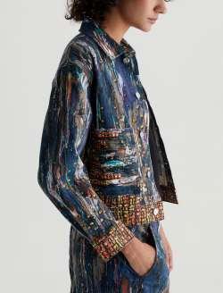 Genni Jacket Tonight Art Project Cropped Utility Jacket WOMENS TOPS Photo 5