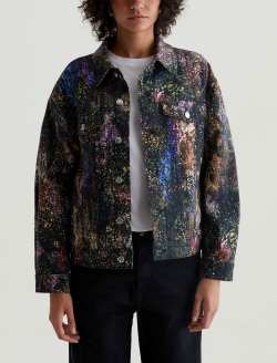 Haylee Jacket Milky Way Multi Art Project Oversized Trucker Jacket WOMENS TOPS Photo 2