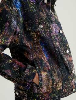 Haylee Jacket Milky Way Multi Art Project Oversized Trucker Jacket WOMENS TOPS Photo 3