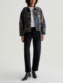 Haylee Jacket Milky Way Multi Art Project Oversized Trucker Jacket WOMENS TOPS Photo 5