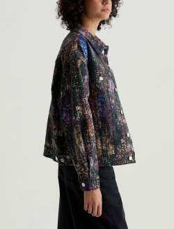 Haylee Jacket Milky Way Multi Art Project Oversized Trucker Jacket WOMENS TOPS Photo 7