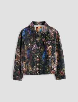 Haylee Jacket Milky Way Multi Art Project Oversized Trucker Jacket WOMENS TOPS Photo 1