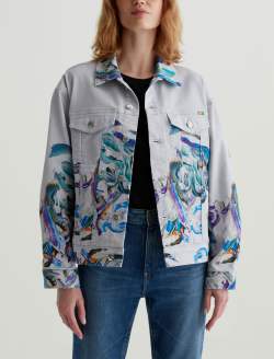 Haylee Jacket Replay Engineer Art Project Oversized Trucker Jacket WOMENS TOPS Photo 2