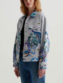 Haylee Jacket Replay Engineer Art Project Oversized Trucker Jacket WOMENS TOPS Photo 4