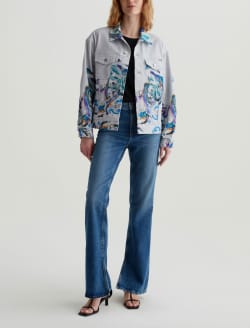 Haylee Jacket Replay Engineer Art Project Oversized Trucker Jacket WOMENS TOPS Photo 5