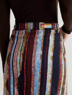 Rani Skirt Chevron Red Art Project Maxi Skirt WOMENS BOTTOMS Photo 7
