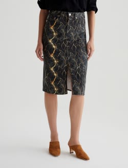 Tefi Skirt Stripe Spark Art Project High-Waisted Midi Skirt WOMENS BOTTOMS Photo 3