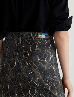 Tefi Skirt Stripe Spark Art Project High-Waisted Midi Skirt WOMENS BOTTOMS Photo 7