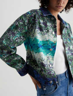 Genni Jacket Moss Art Project Cropped Utility Jacket WOMENS TOPS Photo 3