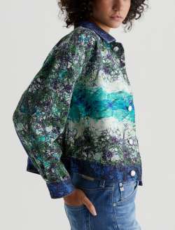 Genni Jacket Moss Art Project Cropped Utility Jacket WOMENS TOPS Photo 6
