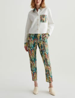 Caden Julien Mix Green Multi Art Project Tailored Trouser WOMENS BOTTOMS Photo 2