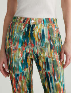 Caden Julien Mix Green Multi Art Project Tailored Trouser WOMENS BOTTOMS Photo 4
