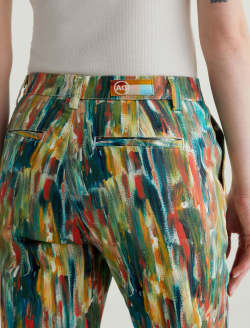 Caden Julien Mix Green Multi Art Project Tailored Trouser WOMENS BOTTOMS Photo 7