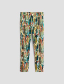 Caden Julien Mix Green Multi Art Project Tailored Trouser WOMENS BOTTOMS Photo 1