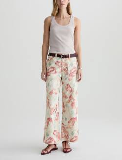 Saige Wide Leg Crop Pants Jombo Rocks Mid-Rise Ankle Fit WOMENS BOTTOMS Photo 2