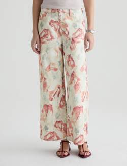 Saige Wide Leg Crop Pants Jombo Rocks Mid-Rise Ankle Fit WOMENS BOTTOMS Photo 3