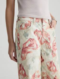 Saige Wide Leg Crop Pants Jombo Rocks Mid-Rise Ankle Fit WOMENS BOTTOMS Photo 4