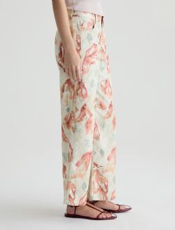 Saige Wide Leg Crop Pants Jombo Rocks Mid-Rise Ankle Fit WOMENS BOTTOMS Photo 5