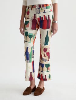 Farrah Boot Crop Pant Wine Glass And Bottle Mid-Rise Boot WOMENS BOTTOMS Photo 6