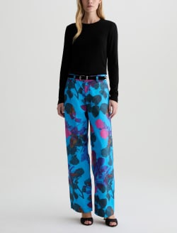 Caden Straight Leg Trouser Sunset Rose Mid-Rise Relaxed    WOMENS BOTTOMS Photo 2