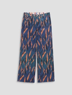 Adria Pant Painting Tiger Navy Low-Rise Wide Leg WOMENS BOTTOMS Photo 1